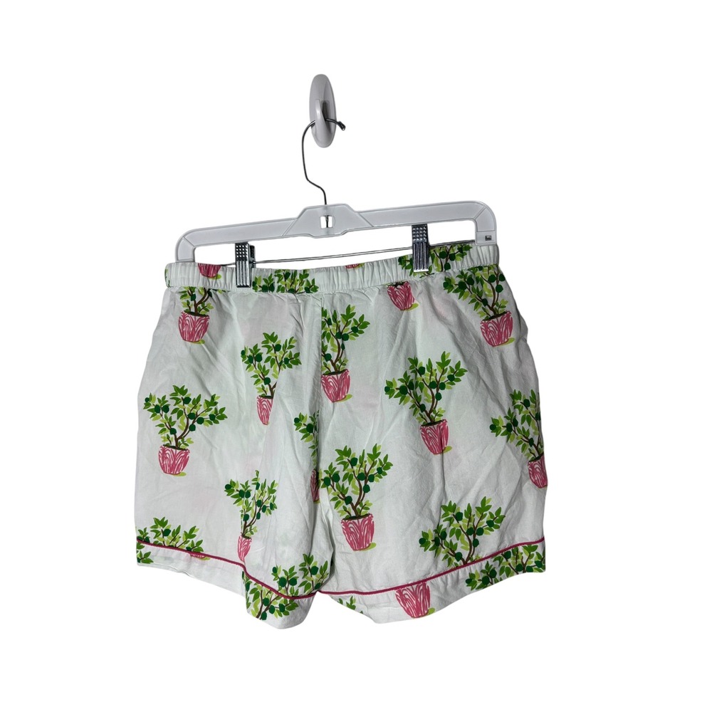 Printfresh women's medium potted plant pajama shorts organic cotton capsule